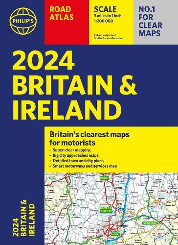  2024 Philips Straßenatlas Großbritannien und Irland von Philips Maps 9781849076227 NEU B - Bild 1 von 1