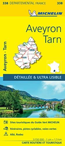  Aveyron Tarn - Michelin Local Map 338 by Michelin  NEW Sheet map folded - Picture 1 of 1